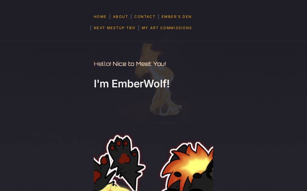 Ember Wolves Banner Hello I'm EmberWolf!